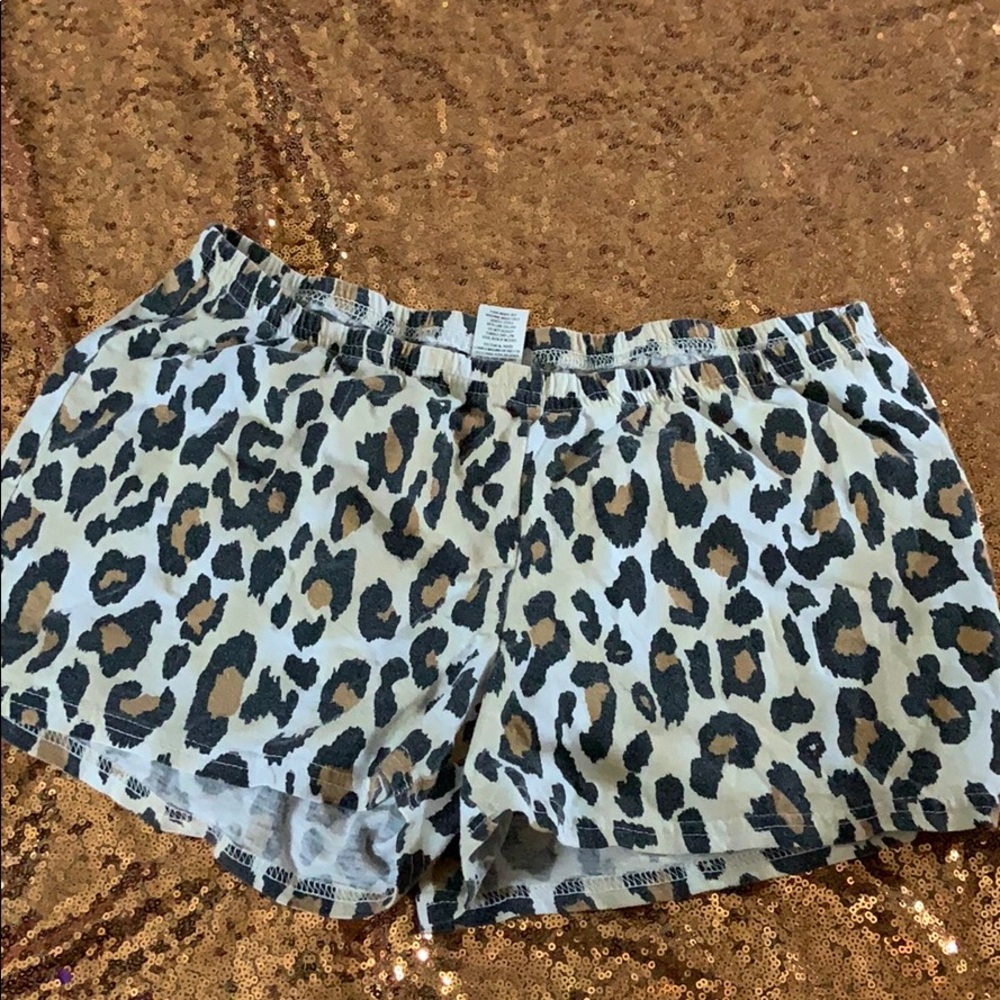 Cheetah print shorts
